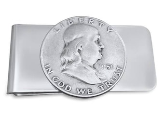 Lotto Di 8, Mezzo Dollaro Benjamin Franklin, 90% Argento - Foto 2