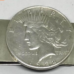 United States Coin Money Clip/Handmade Silver/Liberty Dollar/Sterling Money Clip For Dad/Unique Gift/Gift For Father’s Day/Vintage Coin