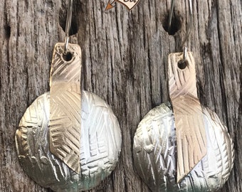 Stunning Silver Earrings/Handmade Silver and Brass Earrings for Mother’s Day/Light Weight Clip On Earrings/Unique Southwestern Gift