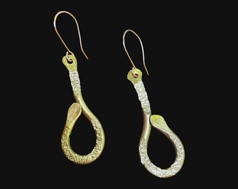 Simple Brass Earrings. Hammered Unique Earrings. Designer Southwestern Earrings. Handmade Brass Earrings.