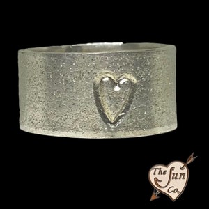 Sterling Silver Heart Ring/Handmade Heart Ring for Mom/Gift from the Heart Ring/Silver Heart Ring/Unique Heart Ring with Love