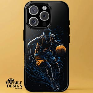 Basketball Phone Case for iPhone 16 15 14 13 12 Pro Max, Samsung Galaxy S25 S24 S23 Ultra, Pixel 9 8, Sports Player Cover, Gift for Athletes