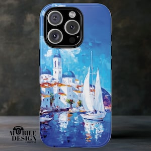 Sailboat Phone Case, Yacht, Boat, Summer Cover for iPhone 16 15 14 13 12 Pro Max, Samsung Galaxy S25 S24 S23 Ultra, Pixel 9 8, Gift for her