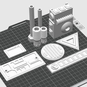 Spel Motto stil cosplay greeblies märken verktyg ENDAST STL-FILER mandalorian boba fett star wars