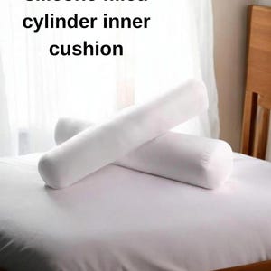 Cylinder Pillow Insert: Decorative Bolster Pillow, 6-8” Diameter