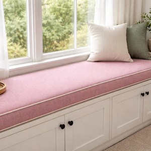 Kuddfodral i linne | Tvättbar, avtagbar, handgjord sittdyna