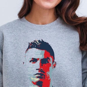 Ronaldo Sweatshirt, Soccer Tee for Fans, Gift for Football Enthusiast, Casual Sweatshirt, Birthday Gift for Sports Lover
