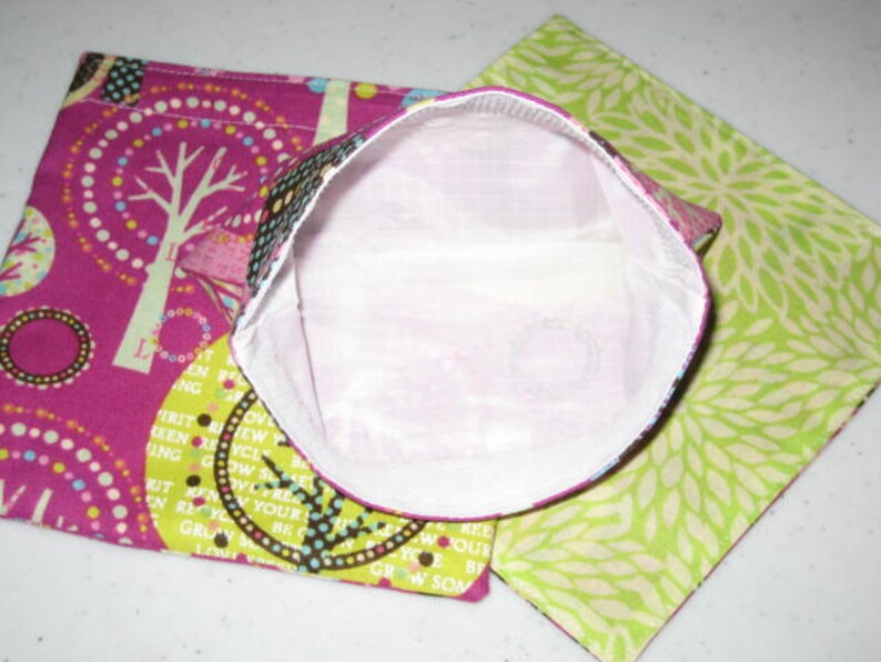 PATTERN for Reusable Snack Bags and Napkin w Hidden Seams Etsy