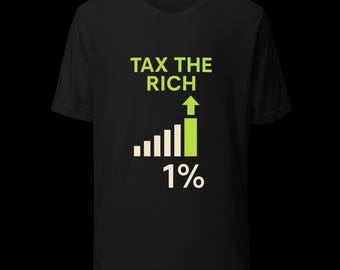 Camiseta Tax The Rich: Camiseta de protesto pela justiça social