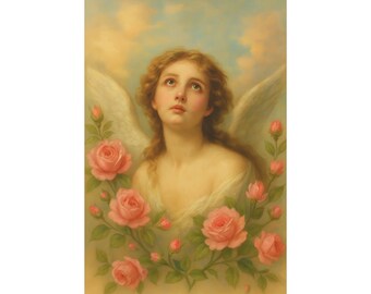 Lámina artística de estilo rococó: Decoración celestial rococó