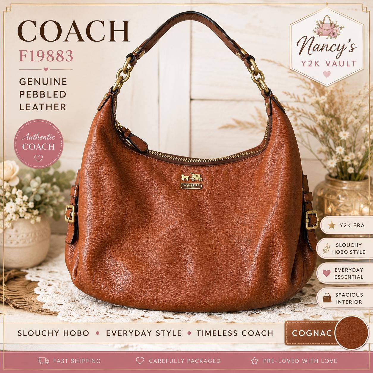 Coach Brown Hobo Bag - Etsy
