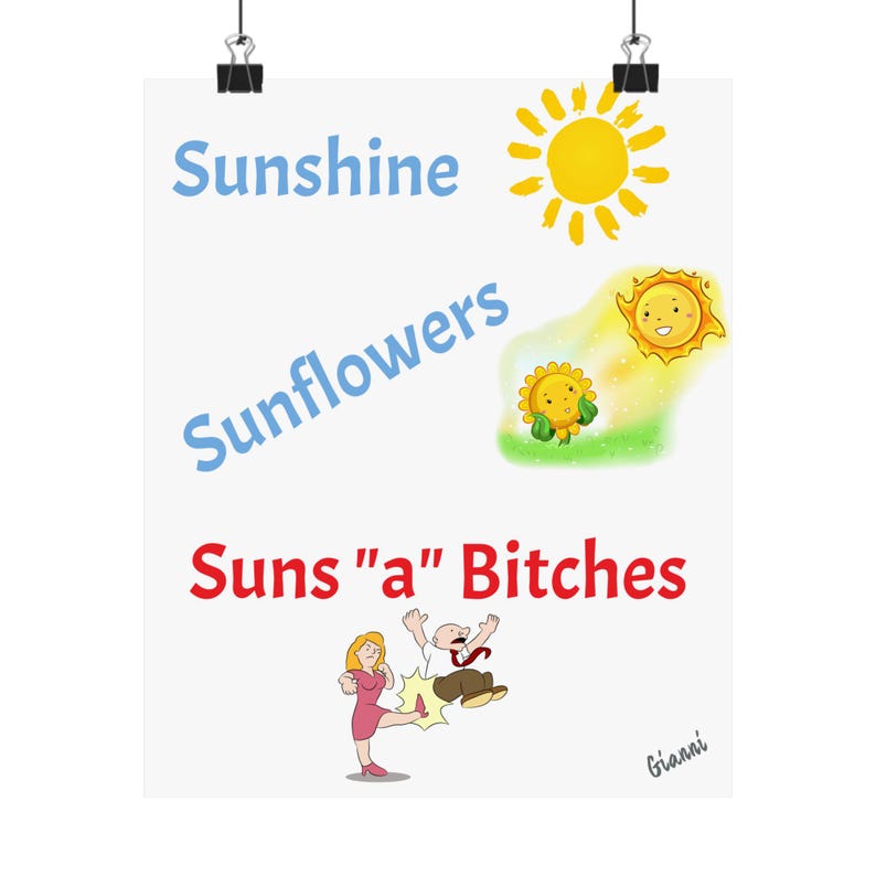 Funny Pop Culture Poster, Matte Vertical Posters, Sarcastic Wall Art