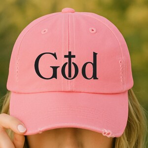 Religious Cotton Headwear For Prayer Cross Hat For Dad Gift For Men Christian Fashion Faith Accessory God Is My Everything Message for Him