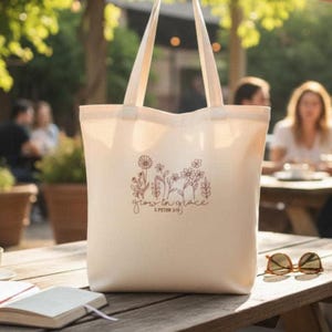 Kristen tygväska Bibelbärare Canvas Tro Tillbehör Kyrka Vardag Skrift Gåva Kvinnor Bön Reseföljeslagare Blommig Broderi