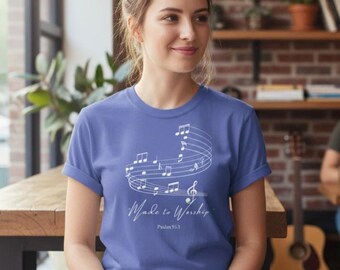Christian Worship Shirt Gospel Music Praise Team Ministry Apparel Faith Based Church Clothing Sunday Service Tee Leader Gift Cotton