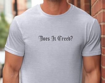 Será que é Creed? Camiseta - Fonte Gótica para Fãs de Creed