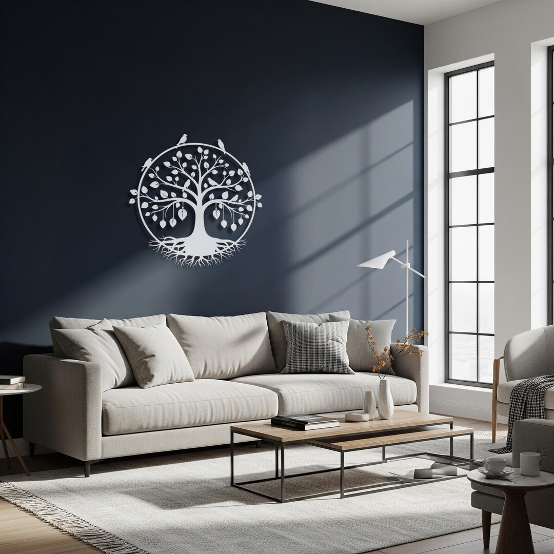 Tree of Life Metal Wall Art, Family Tree Decor, Nature Metal Art ...