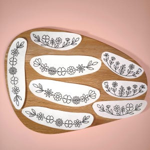 Floral Border Stick And Stitch Embroidery, Flower Hand Embroidery Patch, Flower Sewing Design, Peel And Stick Embroidery, Floral Embroidery