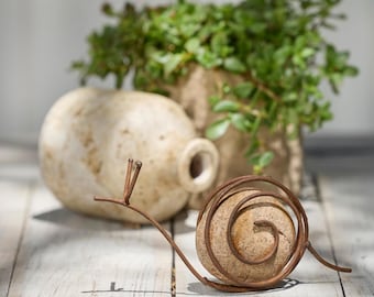 Rustic Metal Garden Animal Sculptures – Bee, Frog, Snail, Spider Yard Art