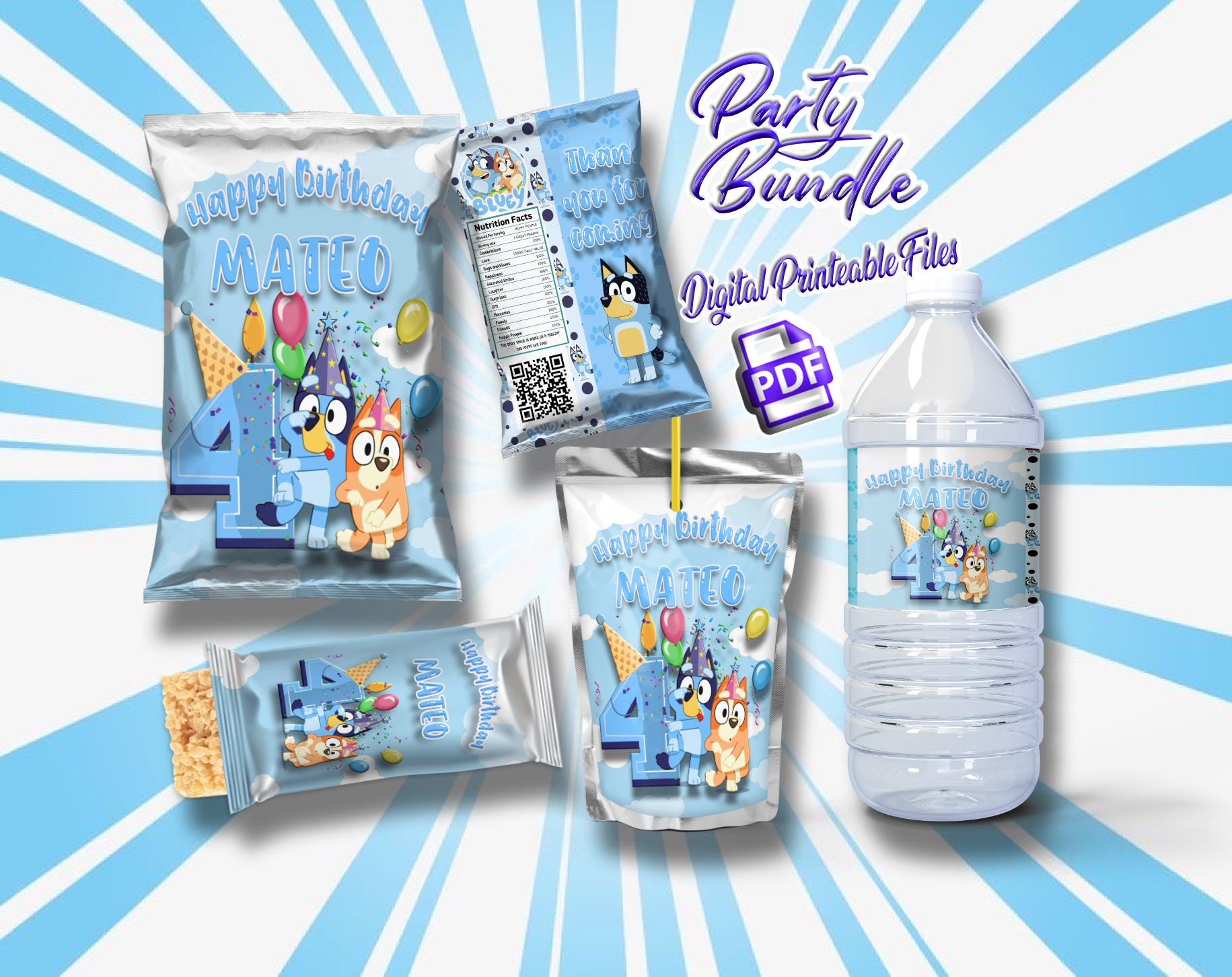 Custom Chip & Drink Labels