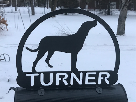German Shepherd Dog MAILBOX TOPPER METAL Address Sign Pet Personalized Pet Lover