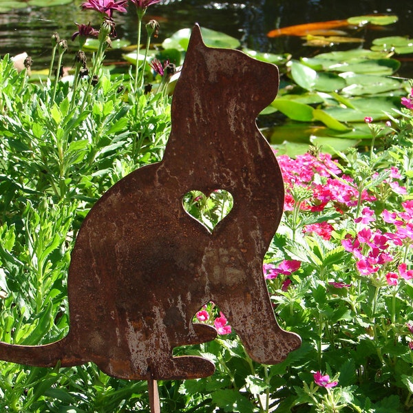 Pet Cat Memorial GARDEN STAKE Yard Lawn Kitty Feline