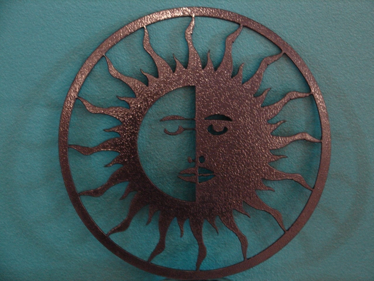 Eclipse Metal WALL DECOR Art Garden Patio Yard Sun Moon | Etsy