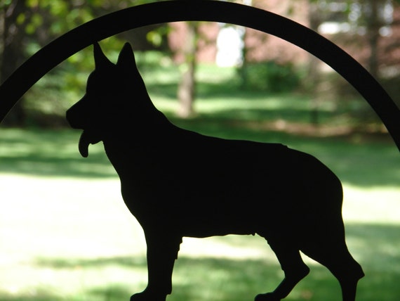 German Shepherd Dog MAILBOX TOPPER METAL Address Sign Pet Personalized Pet Lover