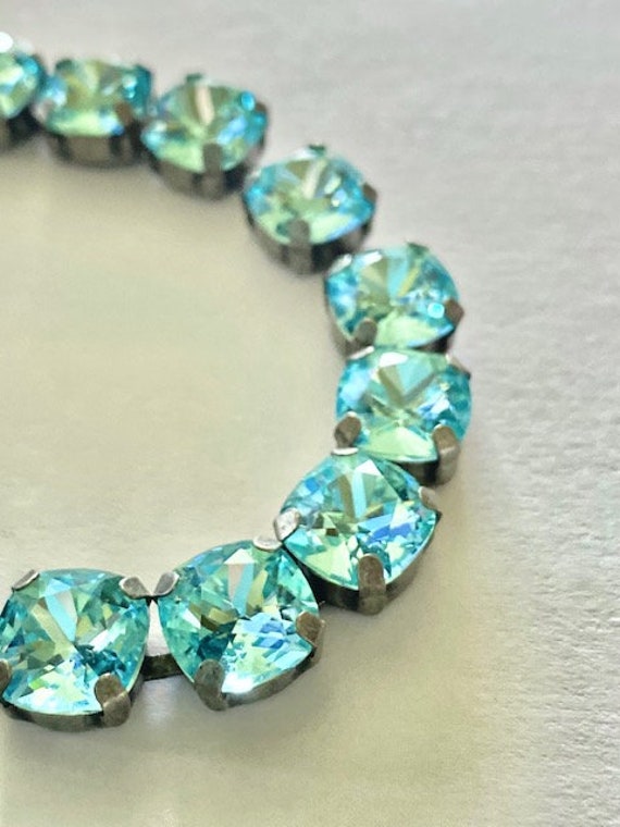 Aquamarine outlet crystal bracelet