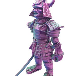 SAMURAI ~ Flexible Articulating ~ Desk Fidget Toy ~ Decoration ~ Flexi Factory ~ 3D Printed ~ Gift afbeelding 11