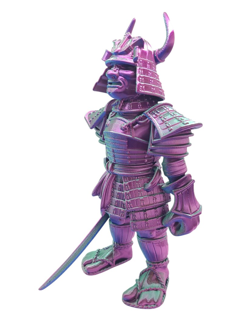 SAMURAI ~ Flexible Articulating ~ Desk Fidget Toy ~ Decoration ~ Flexi Factory ~ 3D Printed ~ Gift afbeelding 11