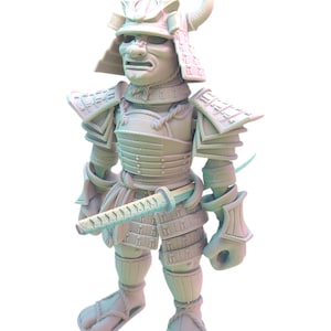 SAMURAI ~ Flexible Articulating ~ Desk Fidget Toy ~ Decoration ~ Flexi Factory ~ 3D Printed ~ Gift afbeelding 13