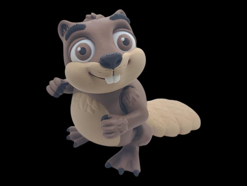 BEAVER ~ Flexible Articulating ~ Desk Fidget Toy ~ Decoration ~ Flexi ...