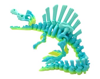 Spinosaurus Figure ~ 3D Printed Articulated ~ Flexi Dinosaur Toy ~ Desk Fidget ~ Gift ~ Flexi Factory ~ Childrens Toy Room Decor