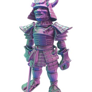 SAMURAI ~ Flexible Articulating ~ Desk Fidget Toy ~ Decoration ~ Flexi Factory ~ 3D Printed ~ Gift afbeelding 10