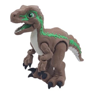 Dino Raptor 3D Printed Articulated Toy ~ Fierce Prehistoric Desk ~ Fidget