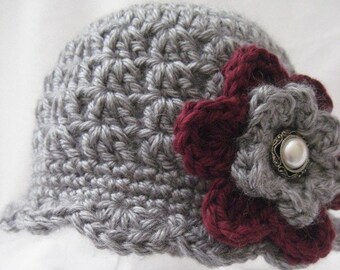 PATTERN ONLY for Infant Flapper Hat