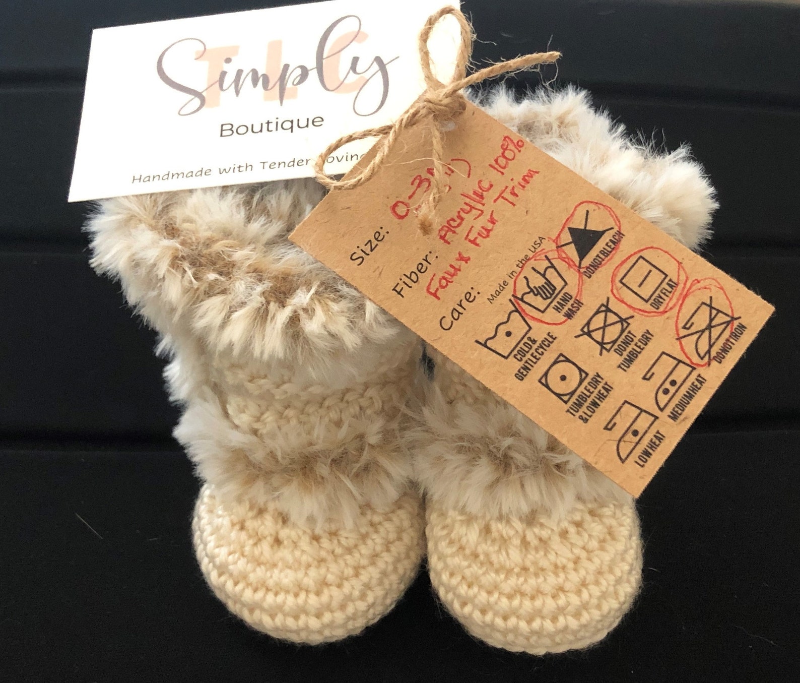 Baby Girl Boots Wrap Baby Ankle Boots W/faux Fur Trim Diva Etsy