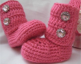 Baby Boots | Crochet Wrap Boots with Buttons | Baby Shoes | Girl or Boy