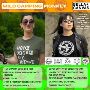 Wild Camping Monkey Etsy Shop Promo