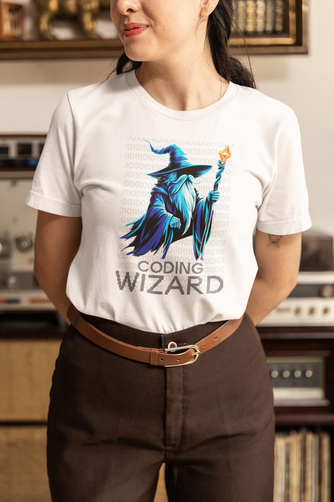 Coding Wizard T-shirt, Programming Tee for Coders and Computer Experts ...