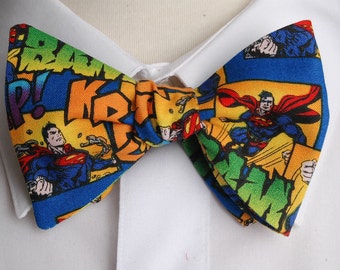 Justice League Bow Tie Neck Necktie Dickie Games Costume Comics Batman Flash