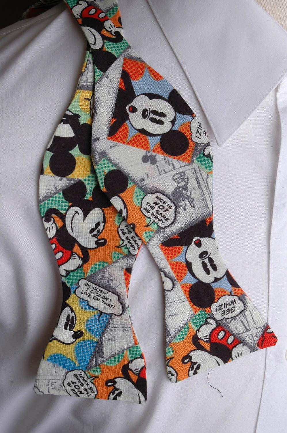 Mickey Mouse Comic Bow Tie | Etsy