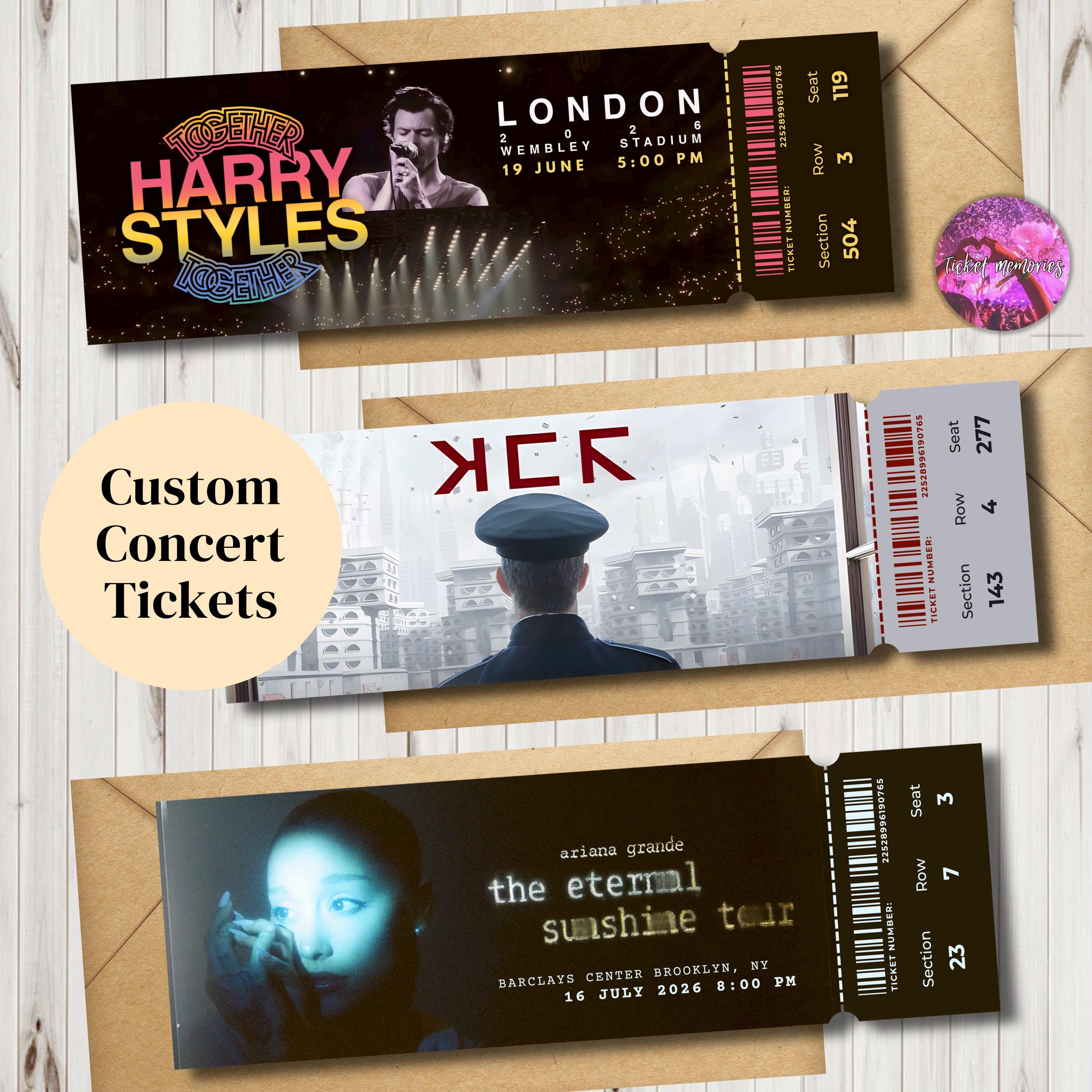 Ariana grande ticket - Etsy 日本