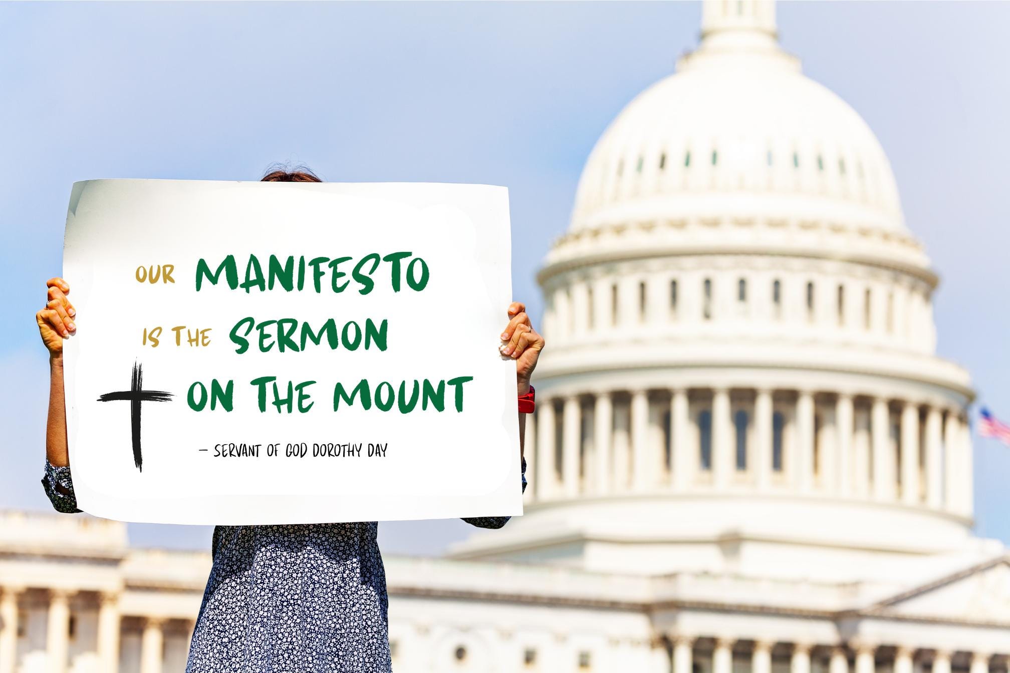 Sermon Sign Dorothy Day Protest Sign – Sermon on the Mount (digital File) - Etsy