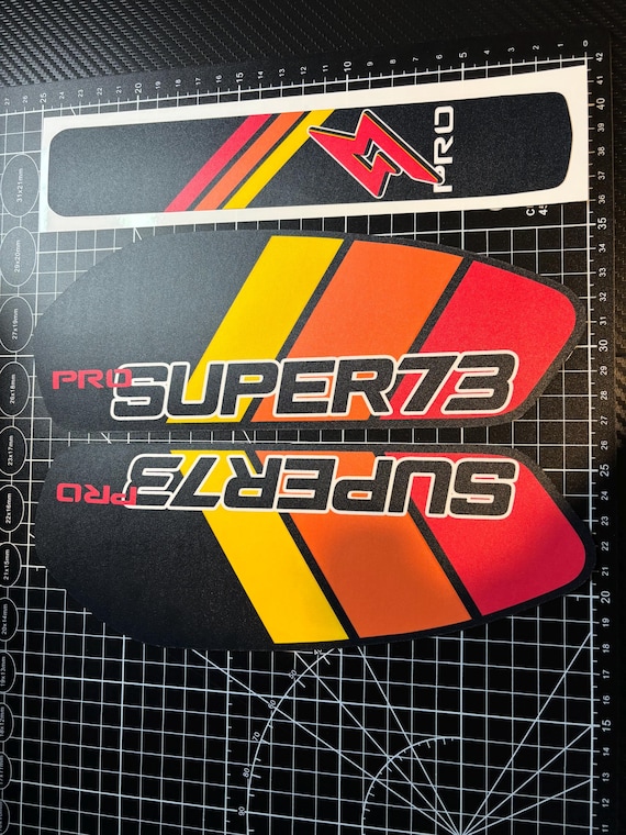 Super73 S2 R RXバッテリーステッカー モーターサイクルバッテリーステッカー,超73 s2 rx 73-rx用