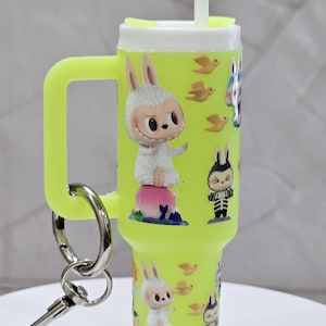 Mini Tumbler Keychains - Labubu DTF Designs