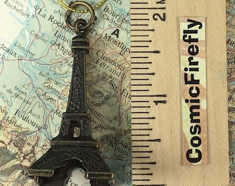 Mini 2 Inch Paris Ornament Steampunk Eiffel Tower Ornament Gothic Victorian Steampunk Christmas Ornament Miniature Eiffel Tower