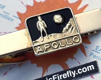 APOLLO Astronaut Mond Krawattennadel 1960er Jahre Vintage GE