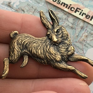 Brass Bunny Pin Brooch Steampunk Pin Rabbit Brooch Steampunk Accessories Cosplay Pin Womens Mother&#39;s Day Gift Easter
